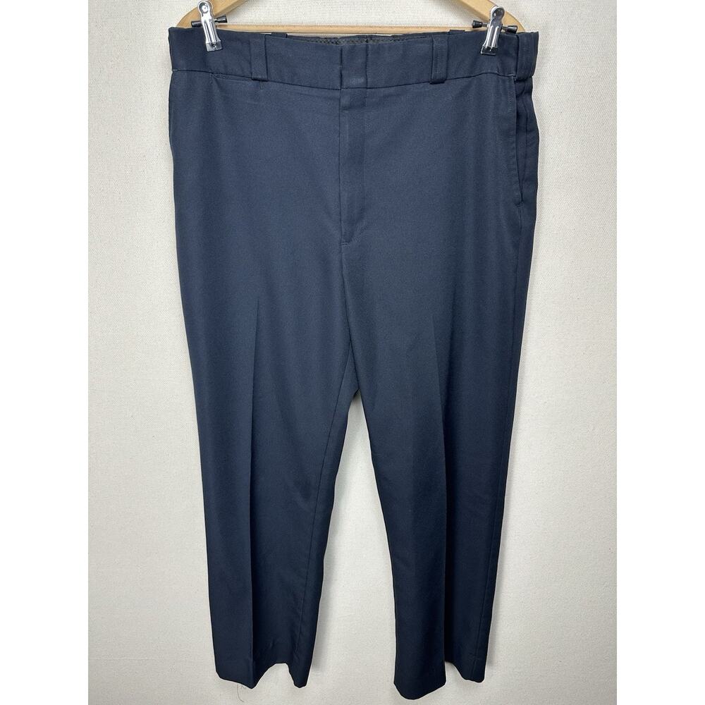 Flying Cross Mens Size 38R 31" Inseam Dark Blue Dress Pants Straight Leg